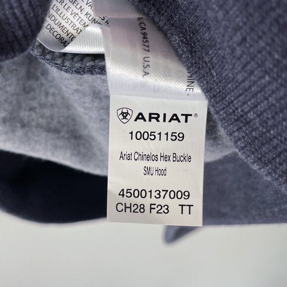 Ariat Chinelos Hex Buckle Hooded Sweatshirt Men's Size L NWT - Picture 12 of 12